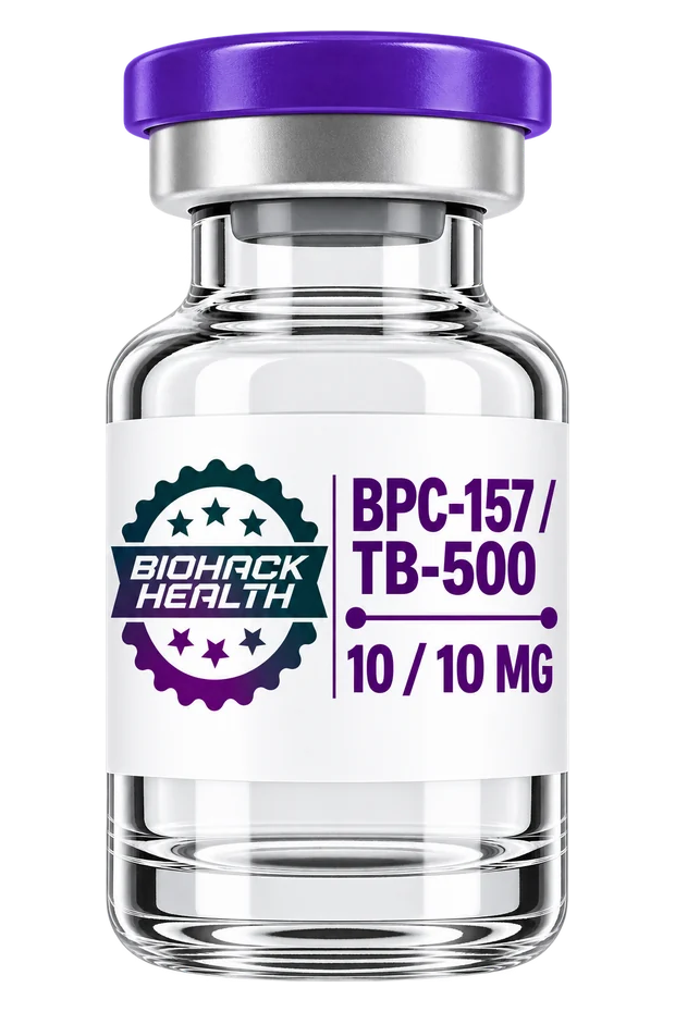 BPC-157 + TB-500 — 10 mg / 10 mg blend · Lyophilized vial