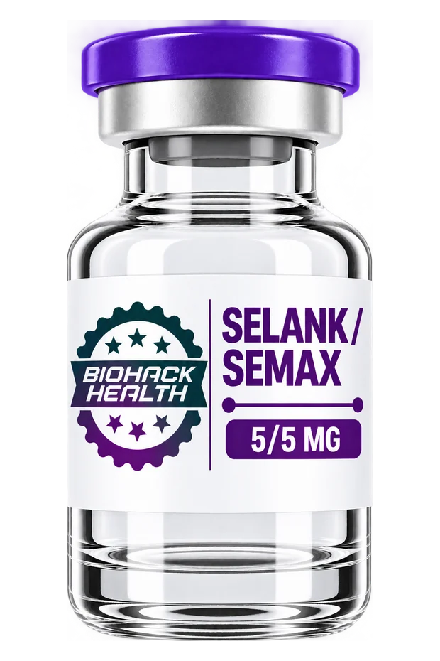 Selank + Semax — 5 mg / 5 mg blend · Lyophilized vial